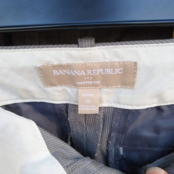 Banana Republic Martin Fit Career Wear Grey Pinstr - Picture 5 of 7